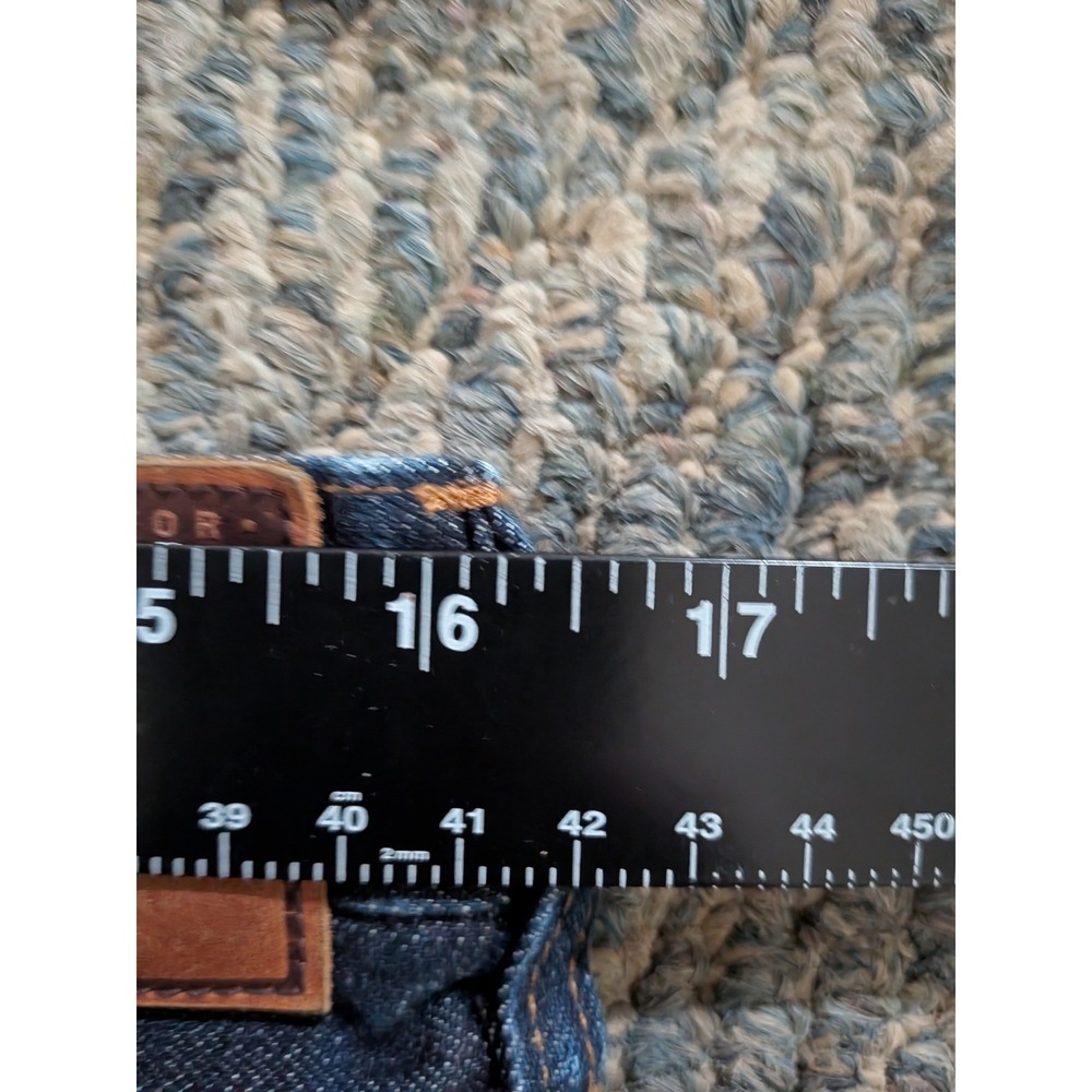 J.Crew 770 Straight Flannel Lined Japanese Kaihara Denim Jeans 31x32 Dark Wash - Picture 7 of 8